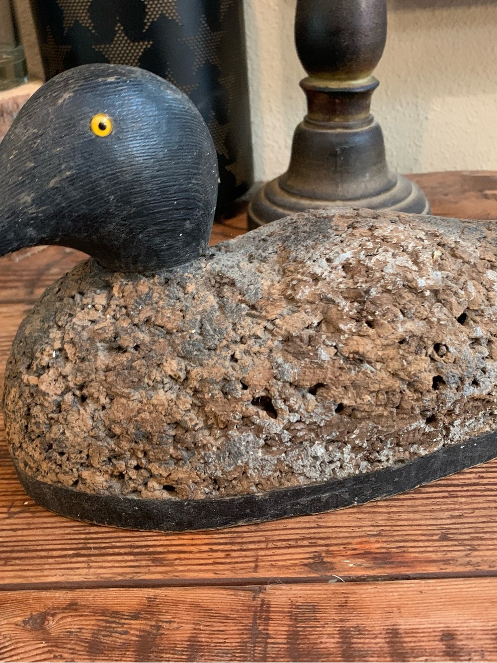 Antique cork Duck Float